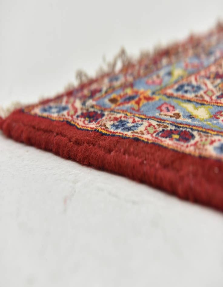 Detail image of  9' 9 x 13' 3  Hand Knotted Kashan Persian Wool Rug