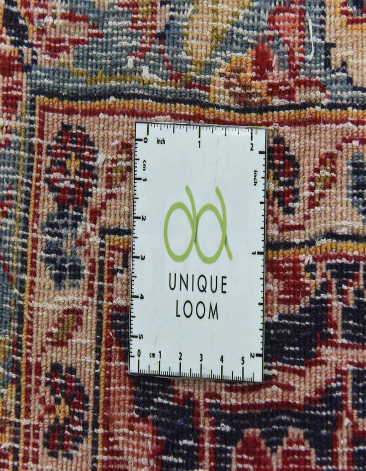 Detail image of  9' 10 x 12' 10  Hand Knotted Kashan Persian Wool Rug