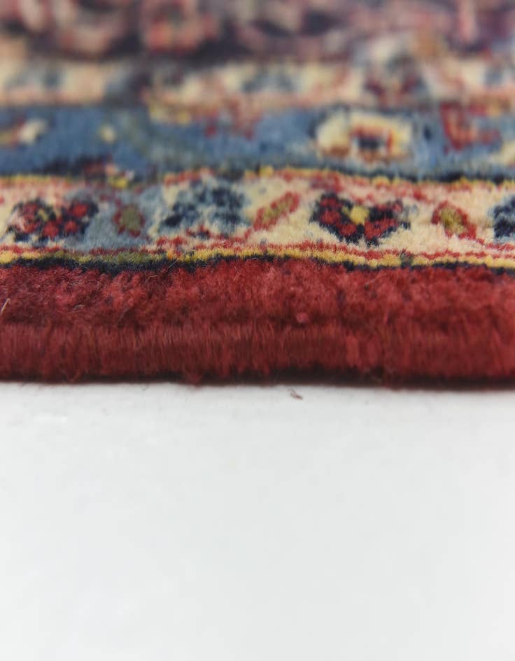 Detail image of  9' 10 x 12' 10  Hand Knotted Kashan Persian Wool Rug