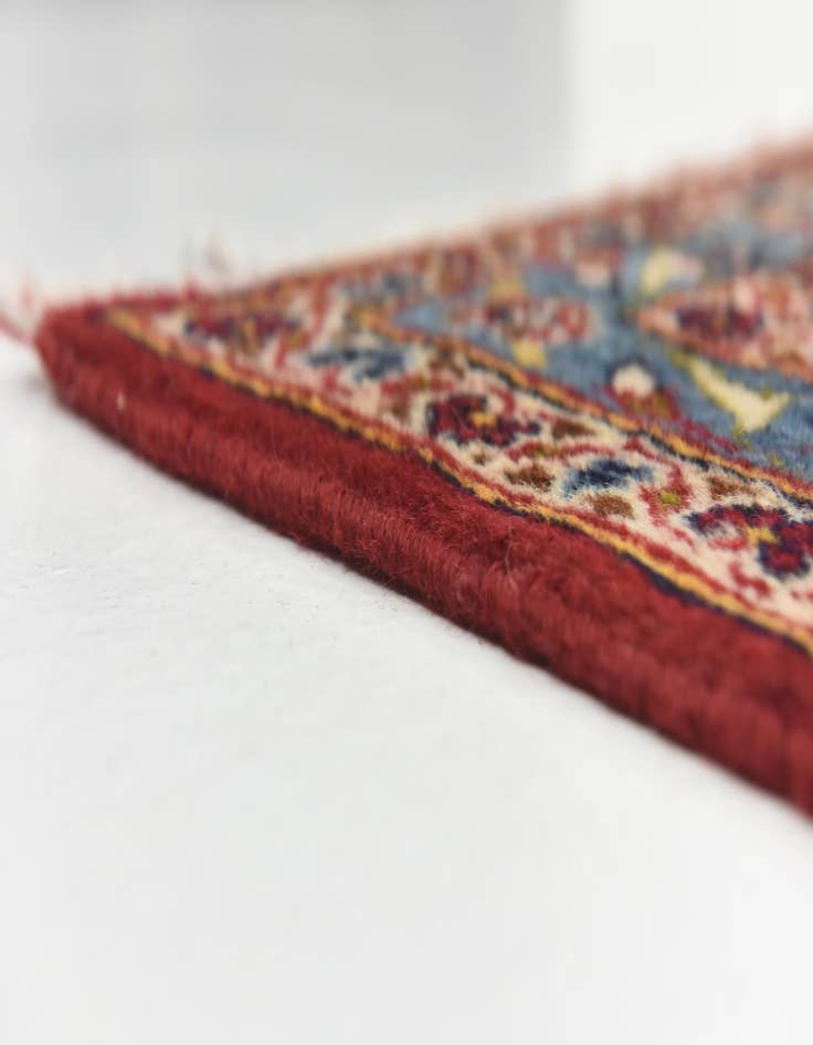 Detail image of  9' 6 x 13' 2  Hand Knotted Kashan Persian Wool Rug