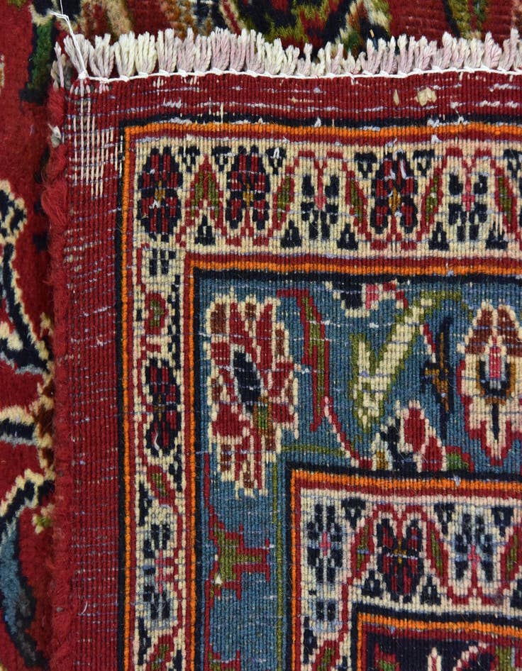 Detail image of  9' 9 x 12' 7  Hand Knotted Kashan Persian Wool Rug