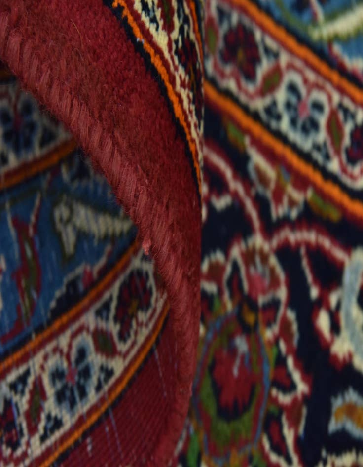 Detail image of  9' 9 x 12' 7  Hand Knotted Kashan Persian Wool Rug