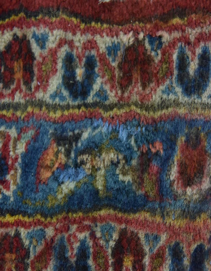 Detail image of  9' 8 x 13' 2  Hand Knotted Kashan Persian Wool Rug