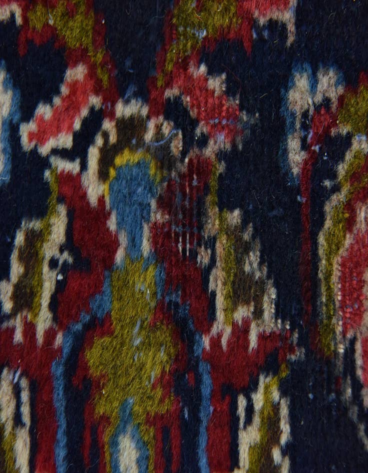 Detail image of  9' 8 x 13' 2  Hand Knotted Kashan Persian Wool Rug