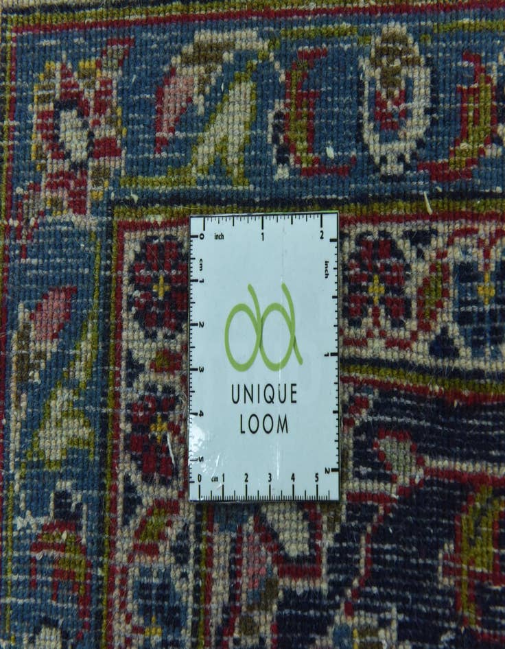 Detail image of  9' 9 x 13'  Hand Knotted Kashan Persian Wool Rug