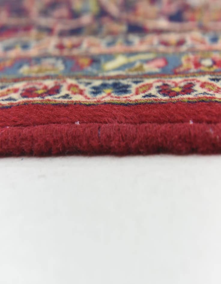 Detail image of  9' 9 x 13'  Hand Knotted Kashan Persian Wool Rug