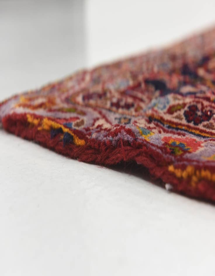 Detail image of  9' 4 x 13' 4  Hand Knotted Kashan Persian Wool Rug