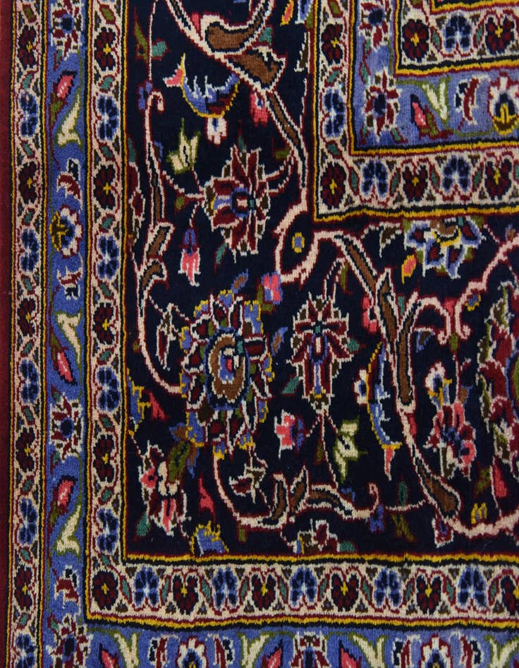 Detail image of 9' 9 x 14' 2 Hand Knotted Kashan Persian Wool Rug