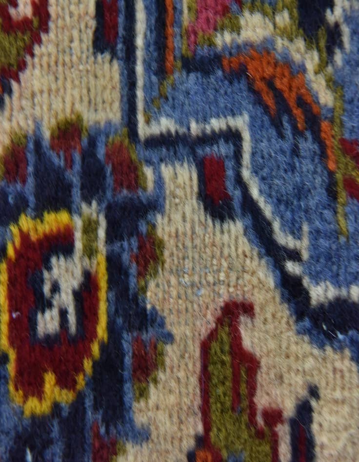 Detail image of  9' 7 x 13' 3  Hand Knotted Kashan Persian Wool Rug