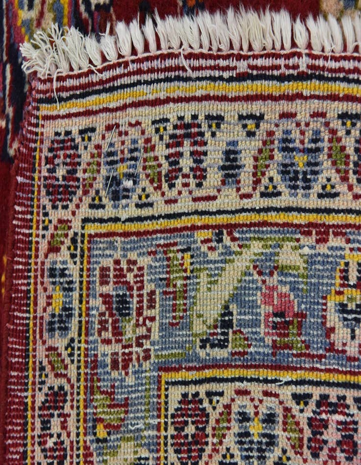 Detail image of  9' 7 x 13' 3  Hand Knotted Kashan Persian Wool Rug