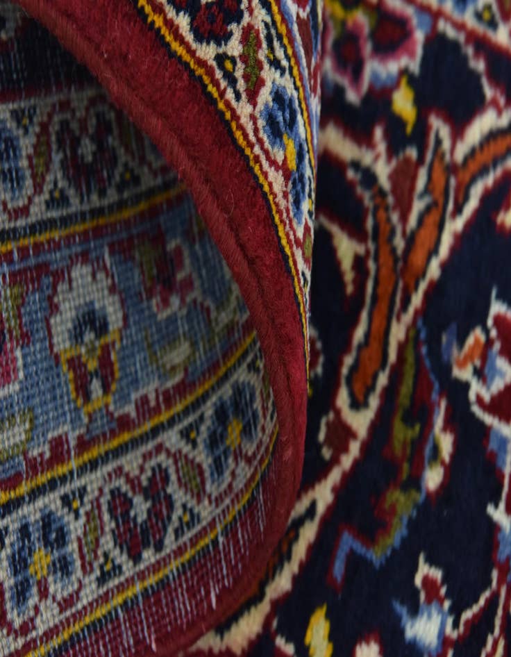 Detail image of  9' 7 x 13' 3  Hand Knotted Kashan Persian Wool Rug