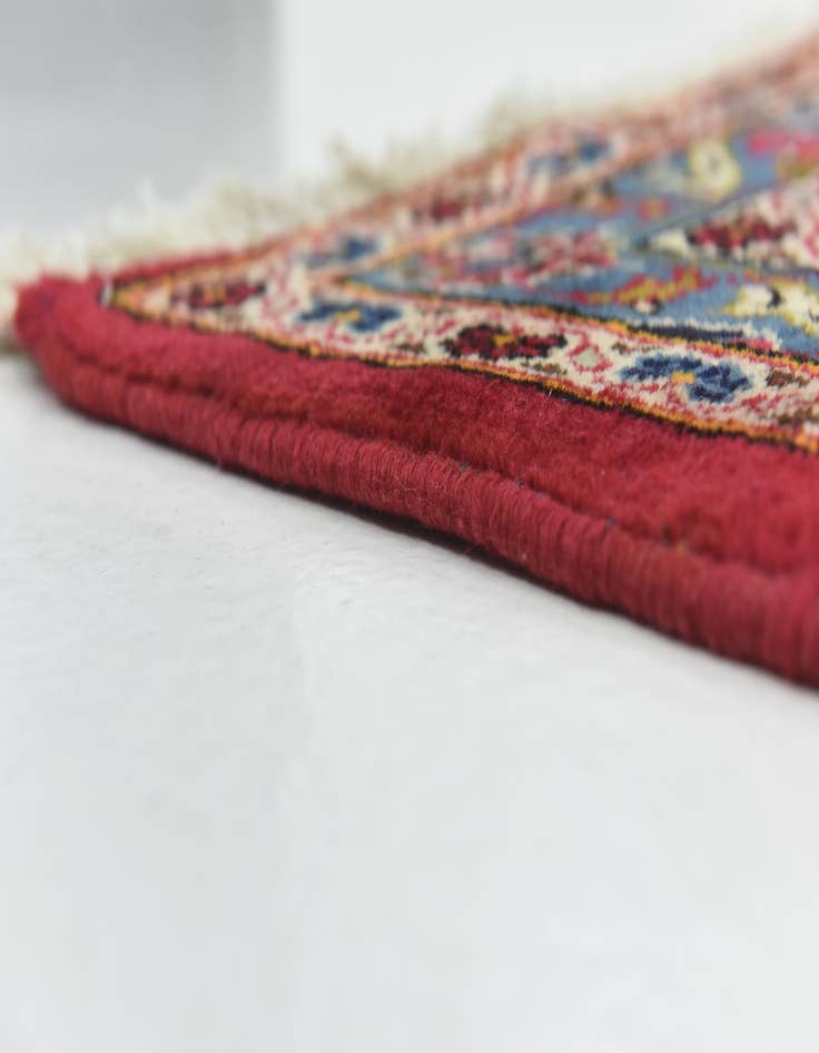 Detail image of  9' 9 x 13' 2  Hand Knotted Kashan Persian Wool Rug