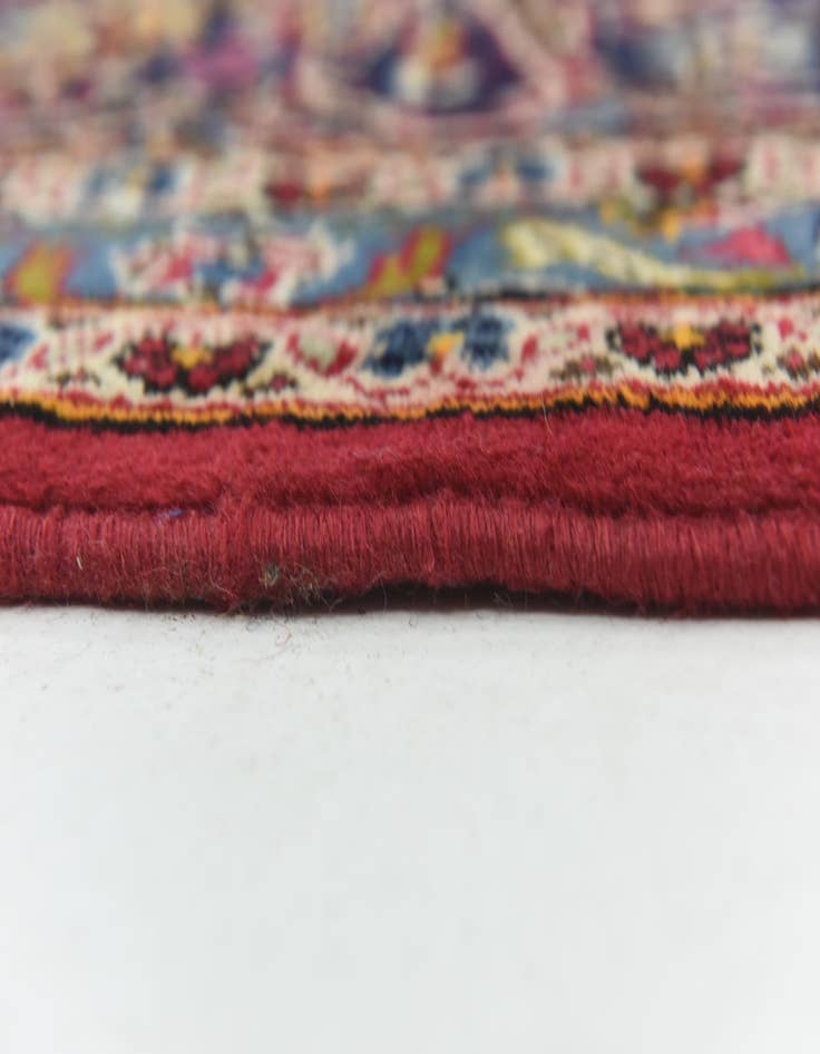 Detail image of  9' 9 x 13' 2  Hand Knotted Kashan Persian Wool Rug