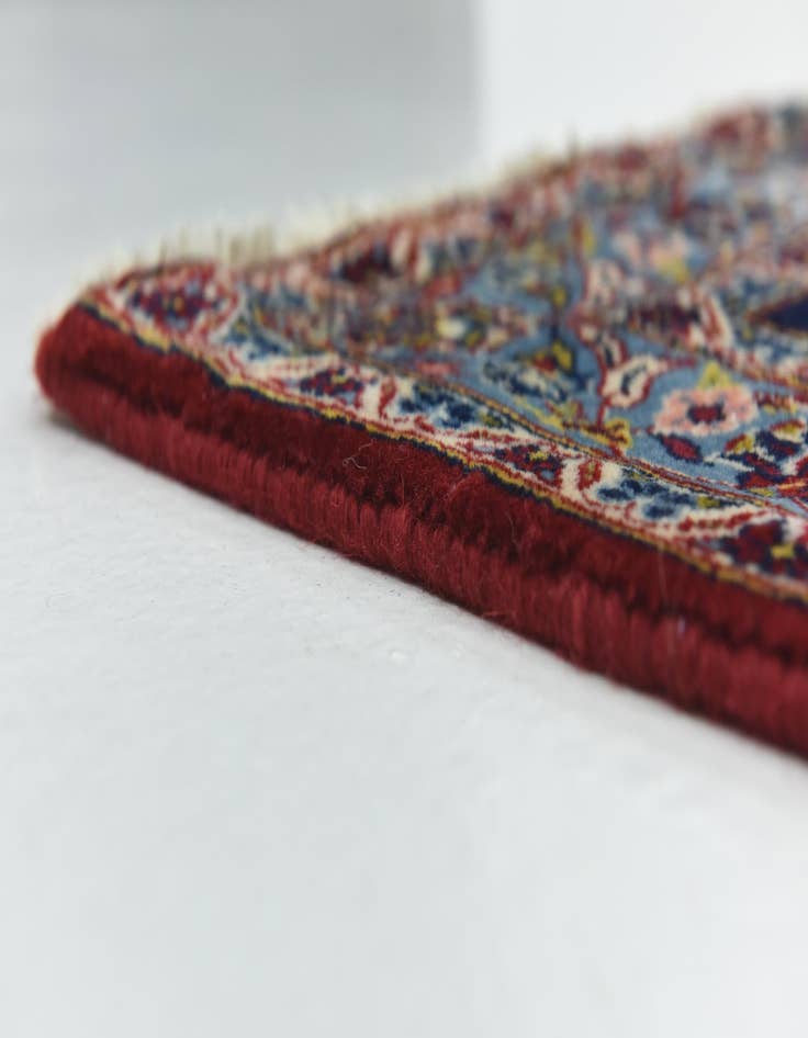 Detail image of  9' 8 x 13' 3  Hand Knotted Kashan Persian Wool Rug