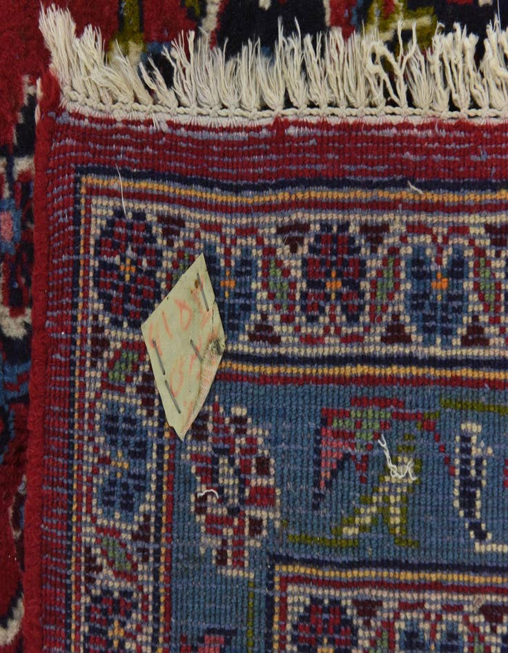 Detail image of  9' 6 x 13'  Hand Knotted Kashan Persian Wool Rug