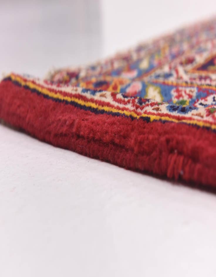 Detail image of  9' 9 x 13'  Hand Knotted Kashan Persian Wool Rug