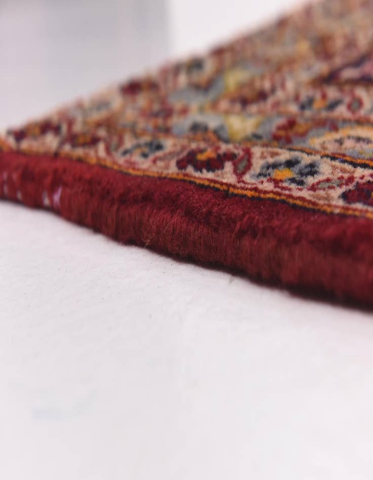 Detail image of  9' 8 x 13'  Hand Knotted Kashan Persian Wool Rug