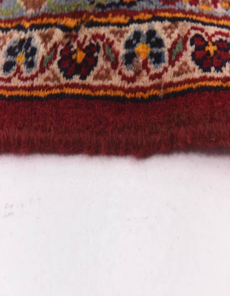 Detail image of  9' 8 x 13'  Hand Knotted Kashan Persian Wool Rug