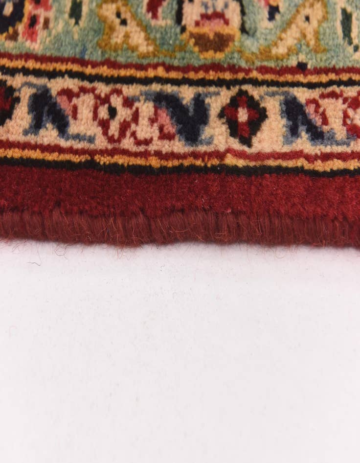 Detail image of  9' 6 x 12' 8  Hand Knotted Kashan Persian Wool Rug