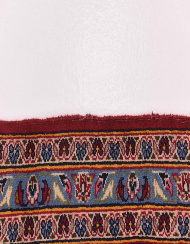 Detail image of  9' 9 x 13' 3  Hand Knotted Kashan Persian Wool Rug