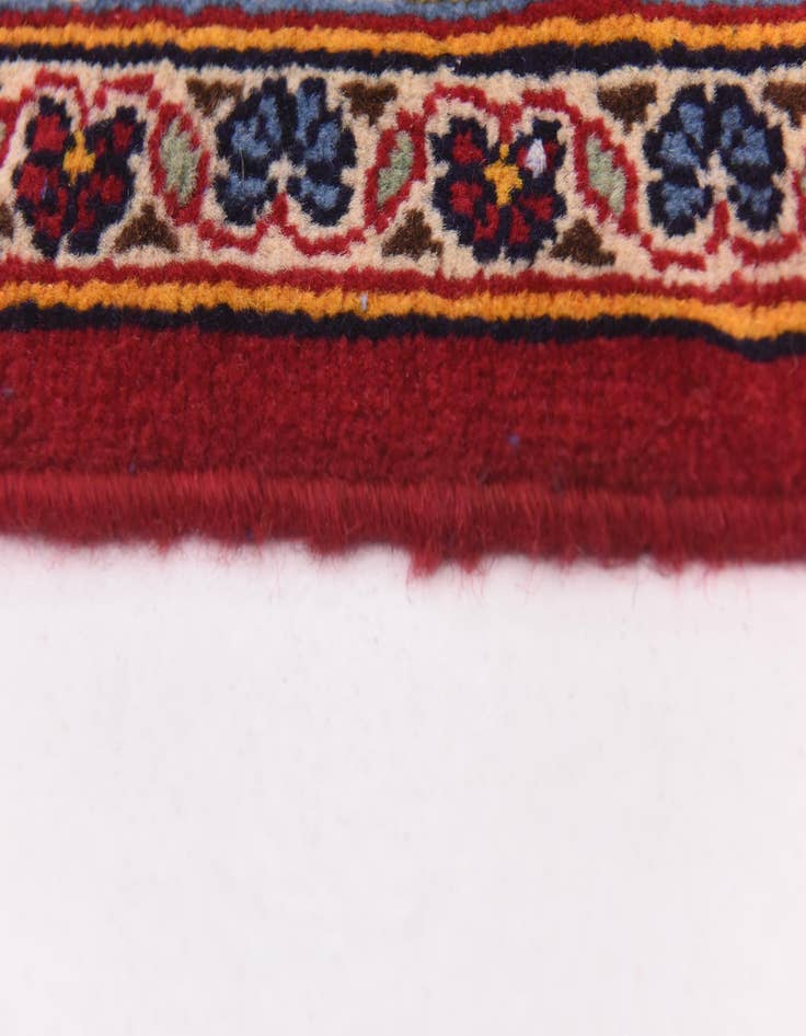 Detail image of  9' 9 x 13' 3  Hand Knotted Kashan Persian Wool Rug