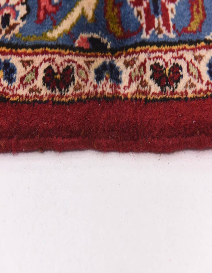 Detail image of  9' 9 x 13'  Hand Knotted Kashan Persian Wool Rug