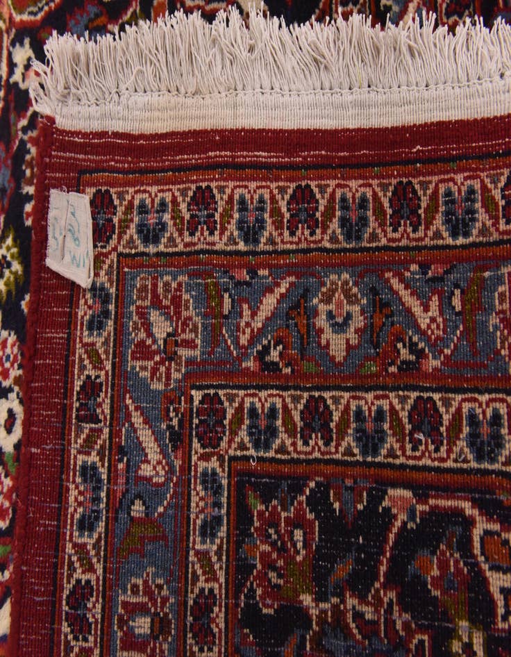 Detail image of  9' 9 x 12' 6  Hand Knotted Kashan Persian Wool Rug