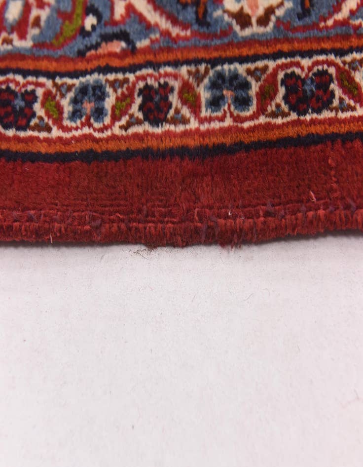 Detail image of  9' 9 x 12' 6  Hand Knotted Kashan Persian Wool Rug