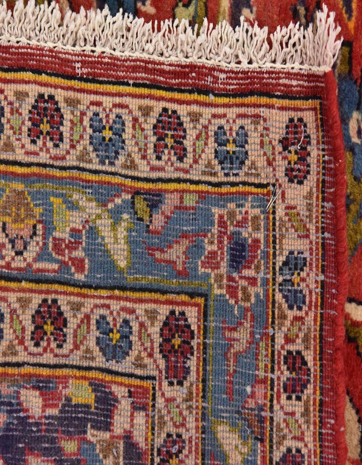 Detail image of  9' 8 x 13'  Hand Knotted Kashan Persian Wool Rug