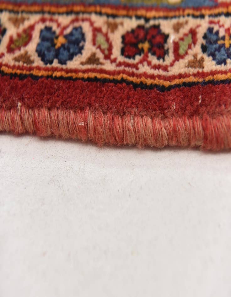 Detail image of  9' 8 x 13'  Hand Knotted Kashan Persian Wool Rug