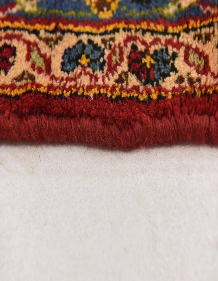 Detail image of  9' 6 x 12' 10  Hand Knotted Kashan Persian Wool Rug