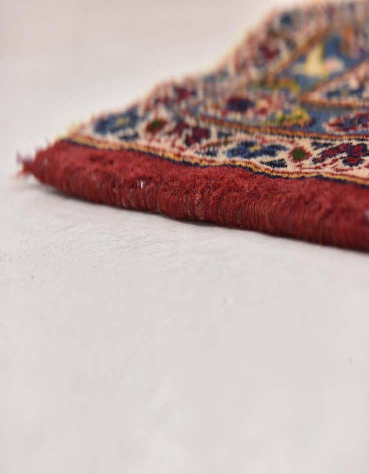 Detail image of  9' 7 x 13' 8  Hand Knotted Kashan Persian Wool Rug