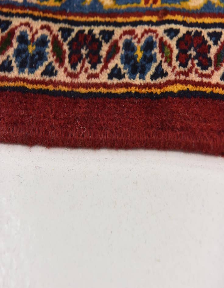 Detail image of  9' 7 x 13' 8  Hand Knotted Kashan Persian Wool Rug