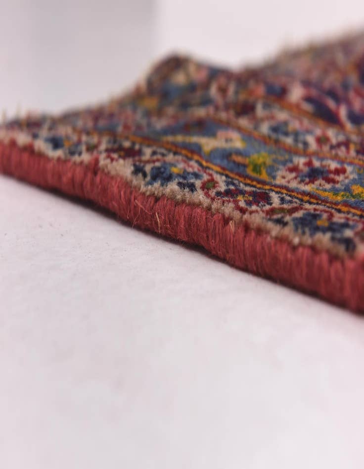 Detail image of  9' 6 x 12'  Hand Knotted Kashan Persian Wool Rug