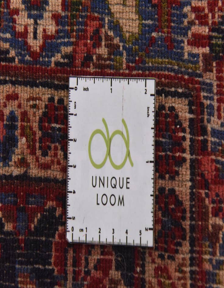 Detail image of  9' 6 x 13'  Hand Knotted Kashan Persian Wool Rug