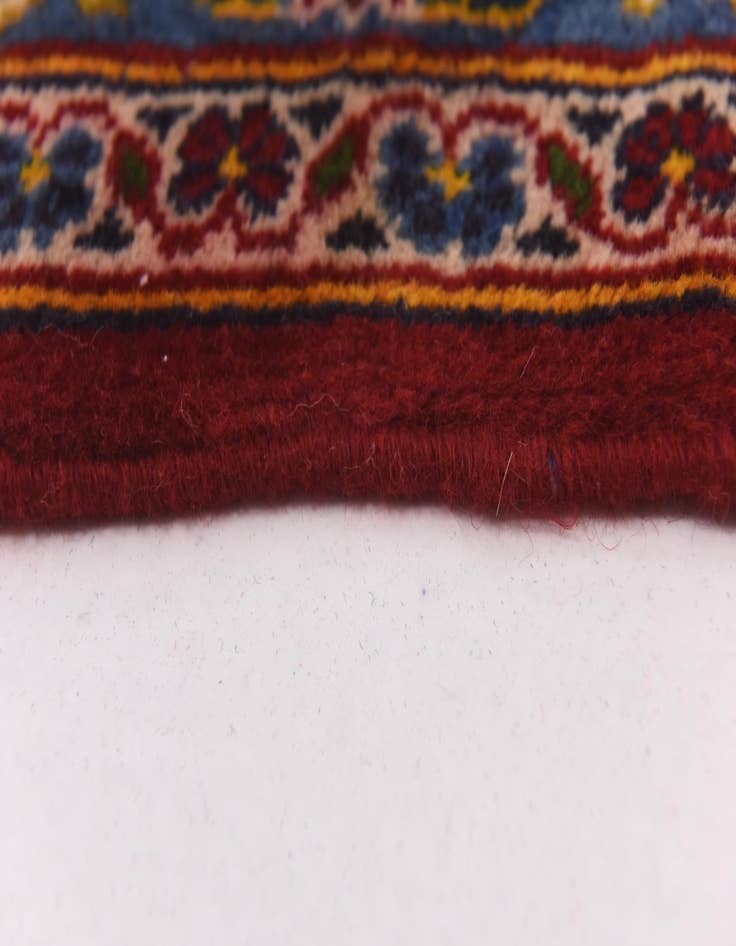 Detail image of  9' 7 x 12' 9  Hand Knotted Kashan Persian Wool Rug