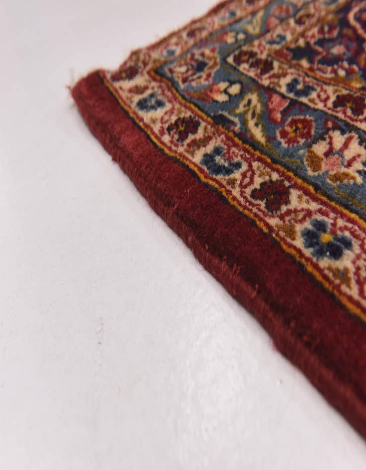 Detail image of  9' 9 x 13' 2  Hand Knotted Kashan Persian Wool Rug