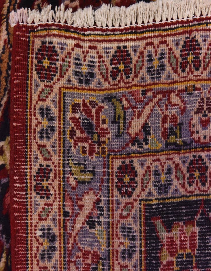 Detail image of  9' 9 x 13' 5  Hand Knotted Kashan Persian Wool Rug