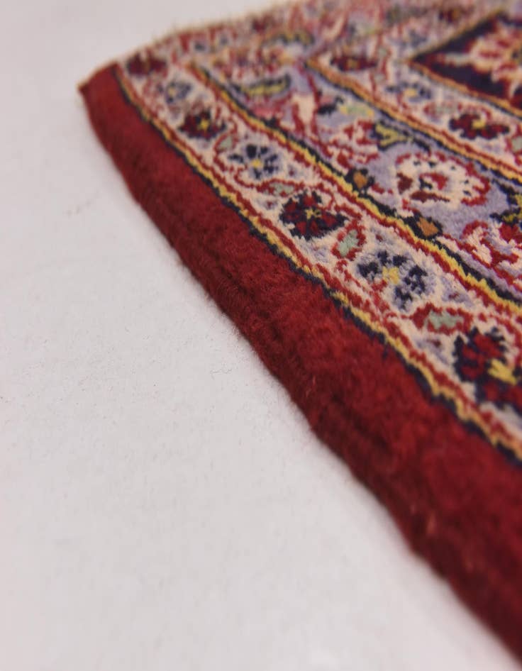 Detail image of  9' 9 x 13' 5  Hand Knotted Kashan Persian Wool Rug