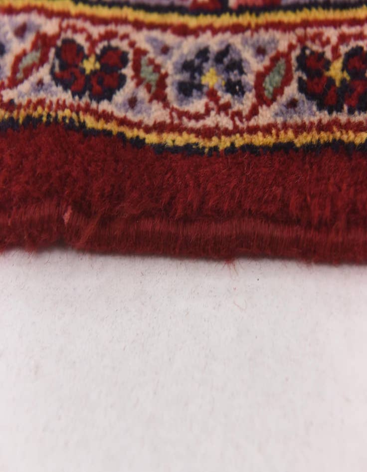 Detail image of  9' 9 x 13' 5  Hand Knotted Kashan Persian Wool Rug