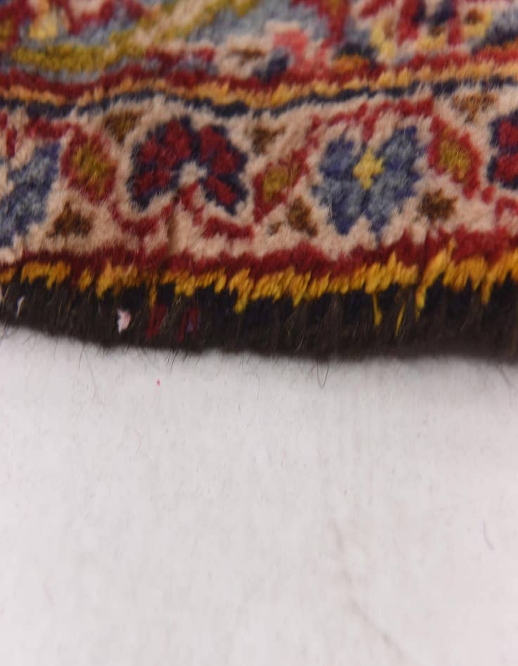 Detail image of  9' 8 x 13'  Hand Knotted Kashan Persian Wool Rug