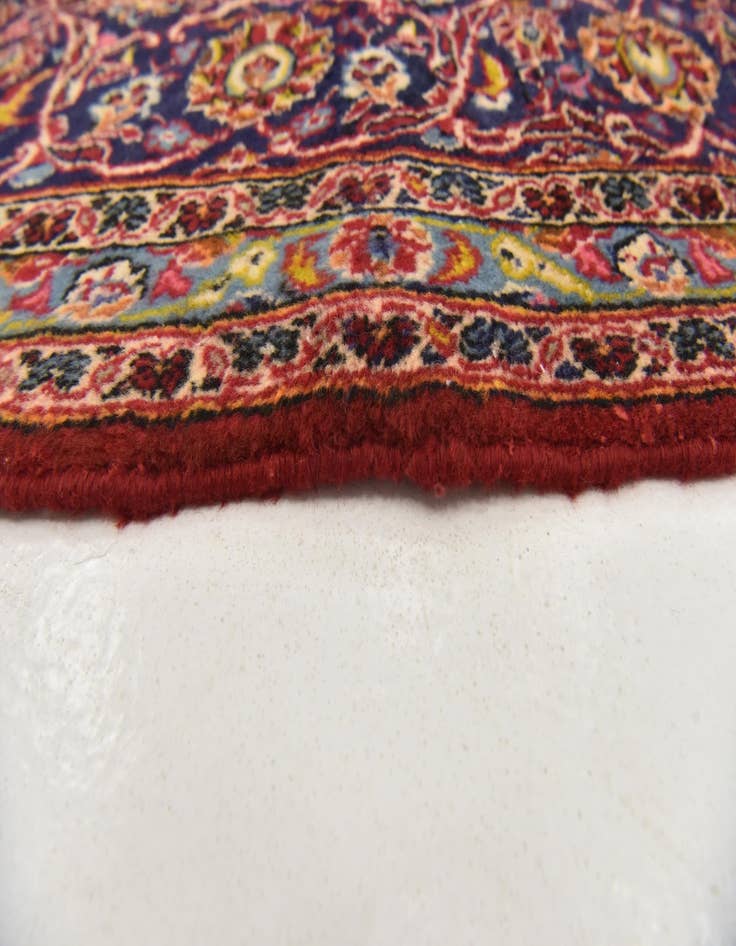 Detail image of  9' 7 x 13' 3  Hand Knotted Kashan Persian Wool Rug