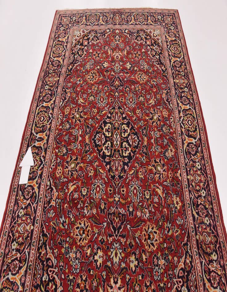 Detail image of  6' 8 x 9' 6  Hand Knotted Kashan Persian Wool Rug