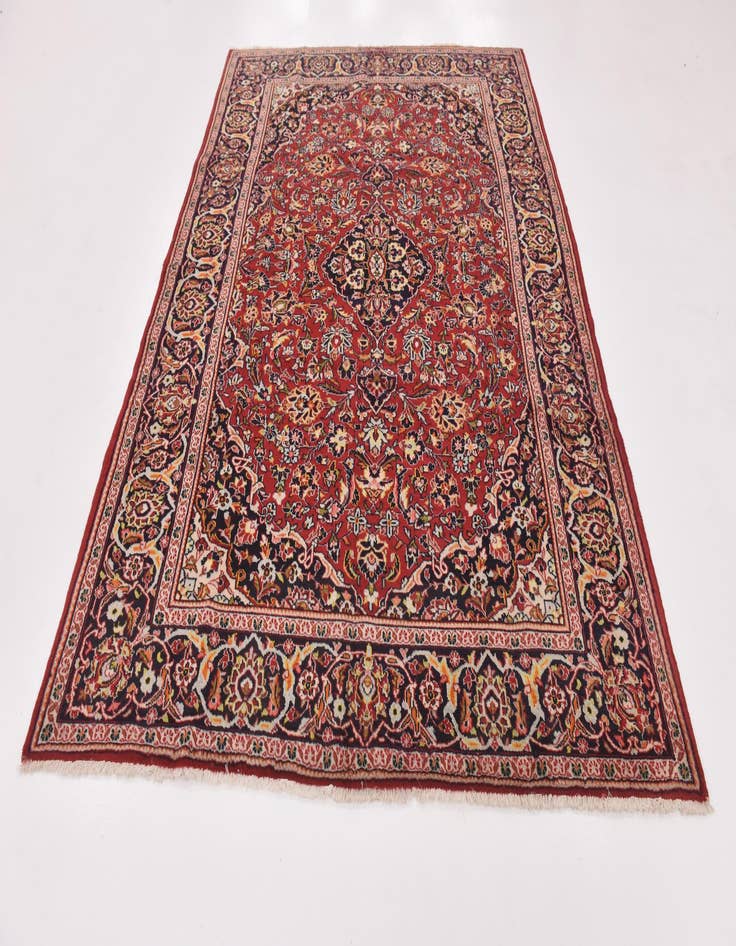 Detail image of  6' 8 x 9' 6  Hand Knotted Kashan Persian Wool Rug