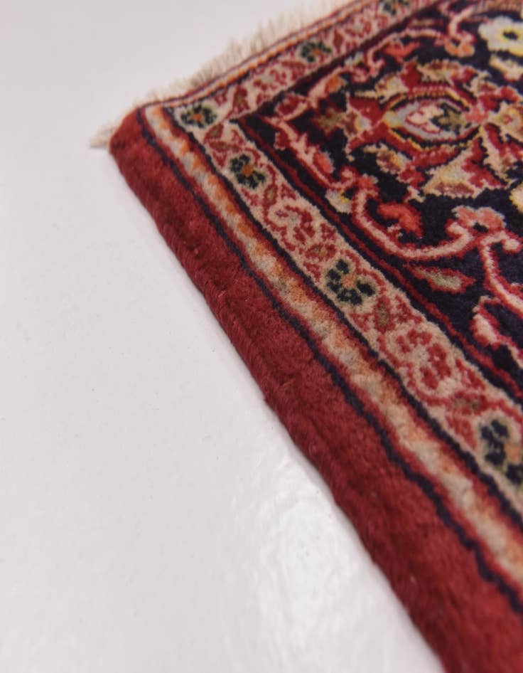 Detail image of  6' 8 x 9' 6  Hand Knotted Kashan Persian Wool Rug