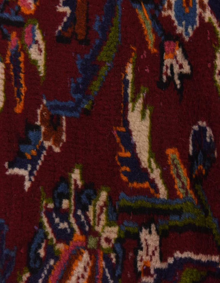 Detail image of  9' 9 x 13' 5  Hand Knotted Kashan Persian Wool Rug