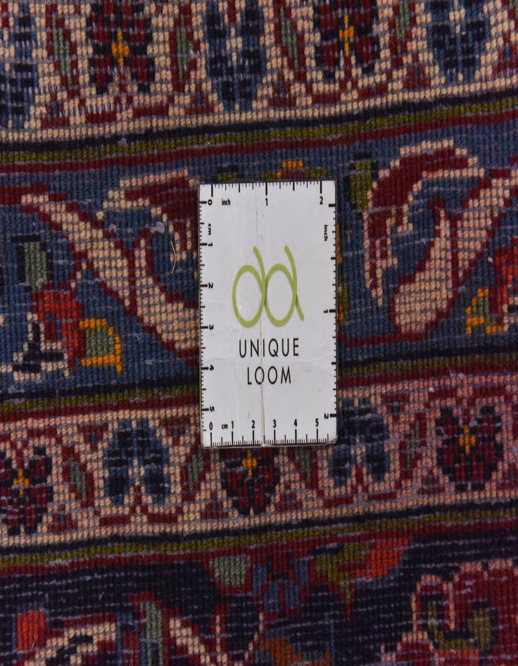 Detail image of  9' 10 x 13'  Hand Knotted Kashan Persian Wool Rug