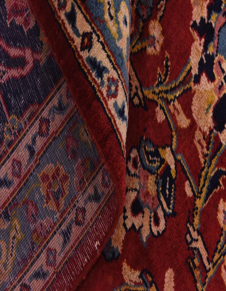 Detail image of  9' 10 x 12' 9  Hand Knotted Kashan Persian Wool Rug