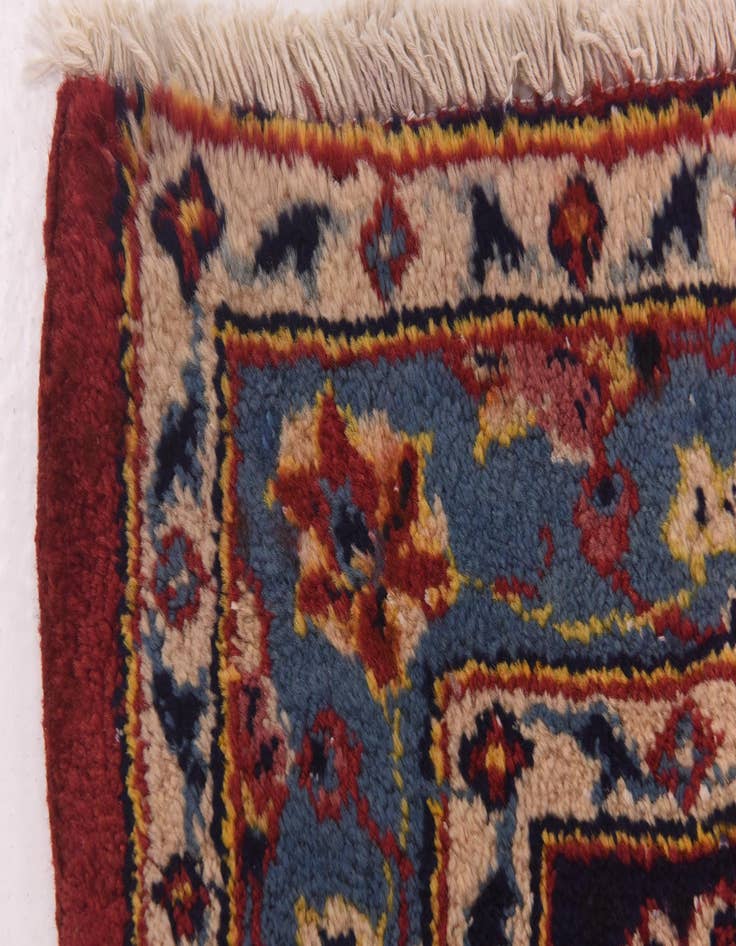 Detail image of  9' 10 x 12' 9  Hand Knotted Kashan Persian Wool Rug