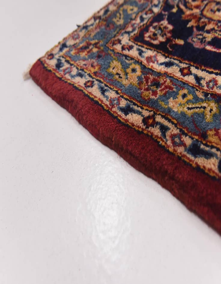 Detail image of  9' 10 x 12' 9  Hand Knotted Kashan Persian Wool Rug